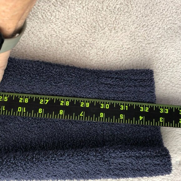 Uniqlo Womens Cardigan Sweater Size XL Navy Blue Boucle Knit Button Front Lounge - Picture 6 of 13